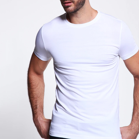 Mens Muscle Slim Fit Organic Cotton Blank Gym T Shirt
